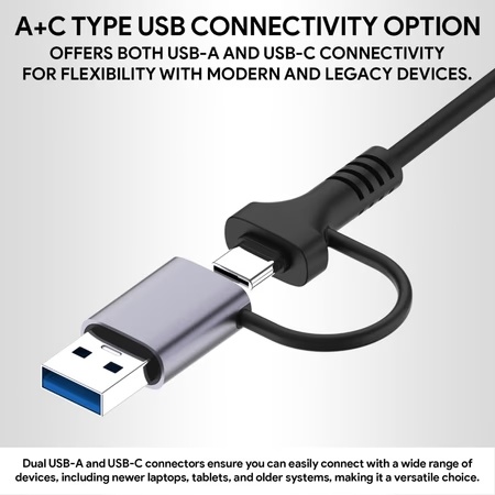 Amkette 4 Port USB 3.0 Hub with Dual USB