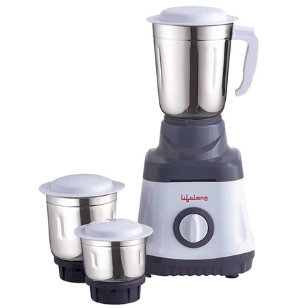 Lifelong LLMG74 750 Watt,3 Jar Mixer Grinder,White and Grey