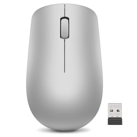 Lenovo 530 Wireless Mouse, Platinum Grey