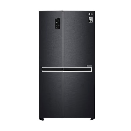 LG 687 L Inverter Frost Free Side by Side Refrigerator(GC-B247SQUV MATT BLACK, External Digital Display, LG ThinQ (Wi-Fi), Smart Diagnosis)