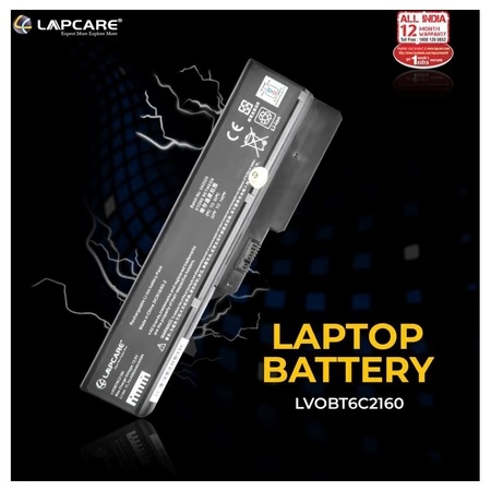 Lapcare 6-Cell 4000 mAh 11.1V Laptop Battery Designed for Lenovo G460 6C (LVOBT6C2160) 4 Lapcare 6-Cell 4000 mAh 11.1V Laptop Battery Designed for Lenovo G460 6C (LVOBT6C2160)