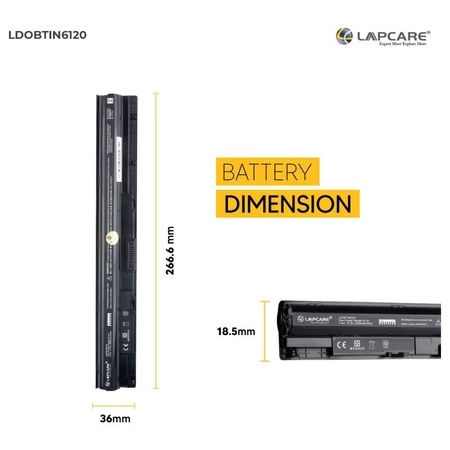 Lapcare 4-Cell 2000 mAh 14.8V Laptop Battery Designed for Dell 3451 4C 78V9D (LDOBTIN6120)