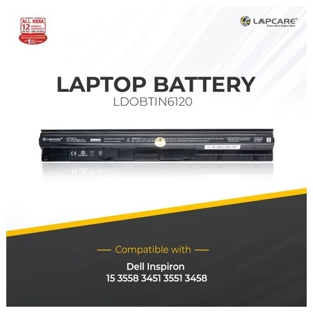 Lapcare 4-Cell 2000 mAh 14.8V Laptop Battery Designed for Dell 3451 4C 78V9D (LDOBTIN6120) 5 Lapcare 4-Cell 2000 mAh 14.8V Laptop Battery Designed for Dell 3451 4C 78V9D (LDOBTIN6120)