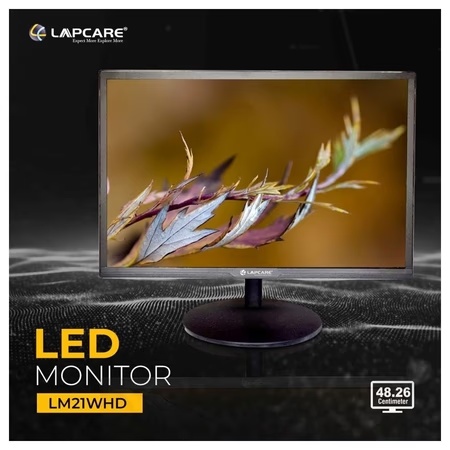 Lapcare LKTFWH7696 50.8 cm (20 inch) 1600 x 900 Resolution, Black Monitor