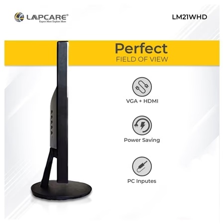 Lapcare LKTFWH7696 50.8 cm (20 inch) 1600 x 900 Resolution, Black Monitor