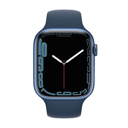 Apple Watch Series 7 GPS - 45 mm Blue Aluminum Case with Abyss Blue Sport Band