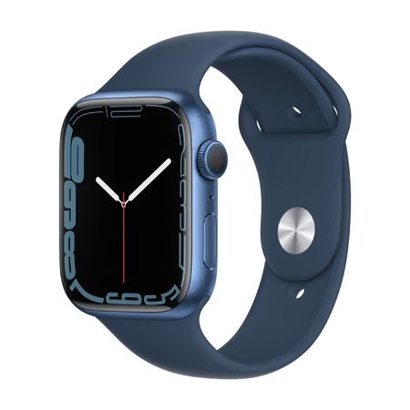Apple Watch Series 7 GPS - 45 mm Blue Aluminum Case with Abyss Blue Sport Band