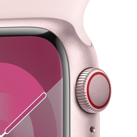 Apple Watch Series 9 GPS 41mm Pink Aluminium Case with Light Pink Sport Band - S/M 3 Apple Watch Series 9 GPS 41mm Pink Aluminium Case with Light Pink Sport Band - S/M