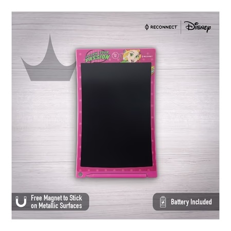 Reconnect Disney Princess 10 Inch E-Slate, Ultra-thin, Battery included, Rewritable, Comes with Pen- DES301 PR