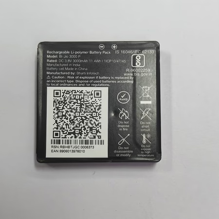 JioFi BI-Jio3000P 3000 mAh Rechargable Li-Polymer Router Battery Compatible with JMR-815 & JMR-1040 4 JioFi BI-Jio3000P 3000 mAh Rechargable Li-Polymer Router Battery Compatible with JMR-815 & JMR-1040