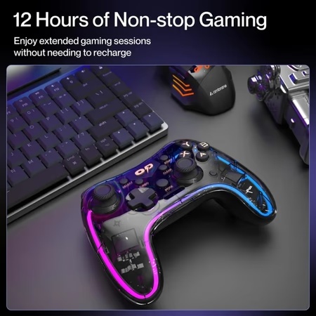 Ambrane OP-WLGC01 Wireless Gaming Controller, Black