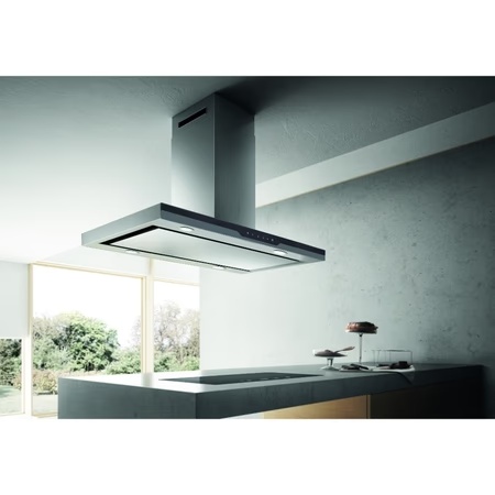 Elica Meteorite Island Plus 90 Kitchen Hood, StainlessSteel
