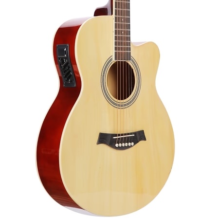 Gamma Audio QD-H40Q-BB Acoustic Guitar, Natural 4 Gamma Audio QD-H40Q-BB Acoustic Guitar, Natural