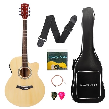 Gamma Audio QD-H40Q-BB Acoustic Guitar, Natural 9 Gamma Audio QD-H40Q-BB Acoustic Guitar, Natural