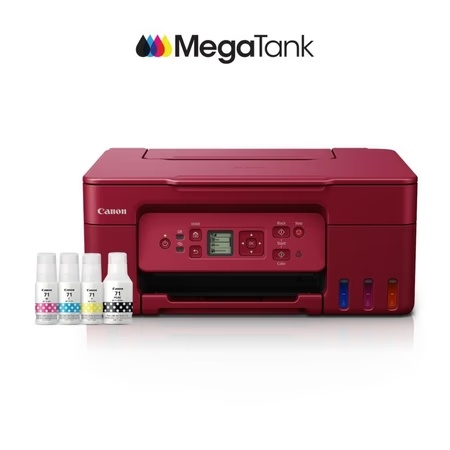 Canon Pixma G3770 Inkjet Multi-function Colour Printer, Red