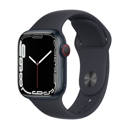 Apple Watch Series 7 Cellular - 41 mm Midnight Aluminum Case with Midnight Sport Band