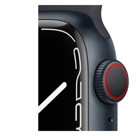 Apple Watch Series 7 Cellular - 41 mm Midnight Aluminum Case with Midnight Sport Band