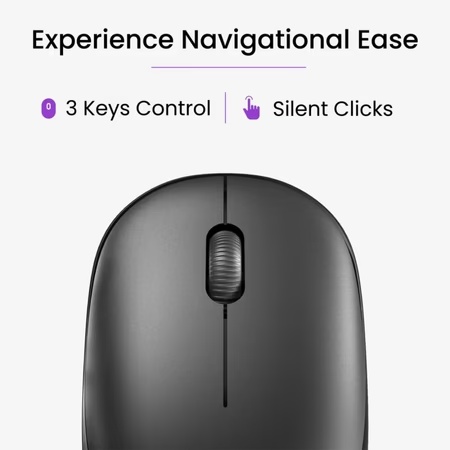 Ambrane SliQ-2 Wireless Mouse, Black
