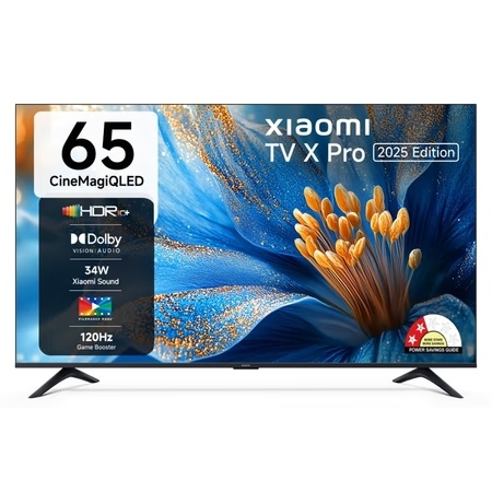 Xiaomi 165 cm (65 inch) X Pro QLED Smart TV, L65MB-APIN, Black