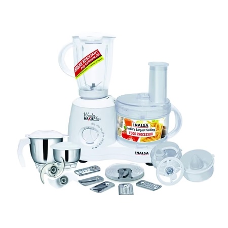 Inalsa Wonder Maxie Plus V2 Food Processor with 700 Watts Copper Motor