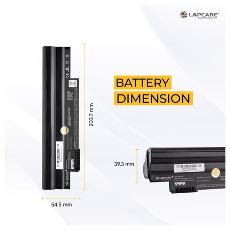 Lapcare LAOBT6C2733 6-Cell 4000mAh, Laptop Battery, Black