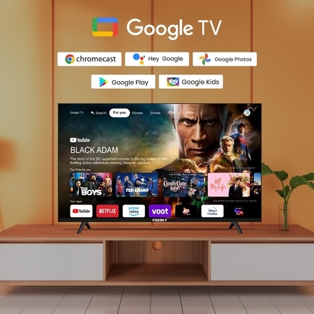 Foxsky 190.5 cm (75 inch) 4K Ultra HD LED Smart Google TV with Dolby Audio, HDR10, 75FSGOOGLE QLED TV 2024 14 Foxsky 190.5 cm (75 inch) 4K Ultra HD LED Smart Google TV with Dolby Audio, HDR10, 75FSGOOGLE QLED TV 2024