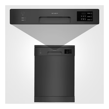 Faber 12 Place Setting Under-Counter Dishwasher with Delay start and Energy Saving, FFSD 6PR 12S BK Black 4 Faber 12 Place Setting Under-Counter Dishwasher with Delay start and Energy Saving, FFSD 6PR 12S BK Black