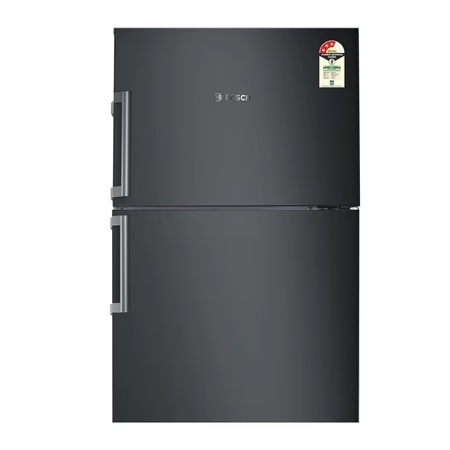 Bosch 347 litres 3 Star Double Door Refrigerator, Black Metallic KDN43UB30I