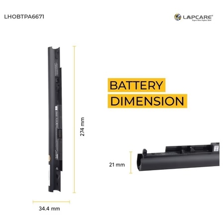 Lapcare 4-Cell 2000 mAh 14.8V Laptop Battery Designed for HP 255, 255-G6, 250, 250-G6 (LHOBTPA6671) 5 Lapcare 4-Cell 2000 mAh 14.8V Laptop Battery Designed for HP 255, 255-G6, 250, 250-G6 (LHOBTPA6671)