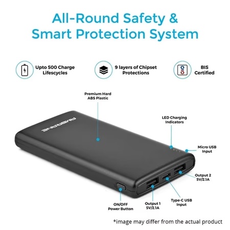 Ambrane 10000 mAh Power Bank, PP-125