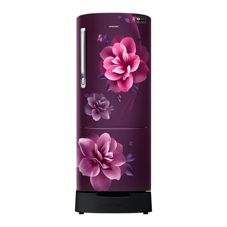 Samsung 230 litres 3 Star Single Door Refrigerator, Camellia Purple RR24A282YCR/NL