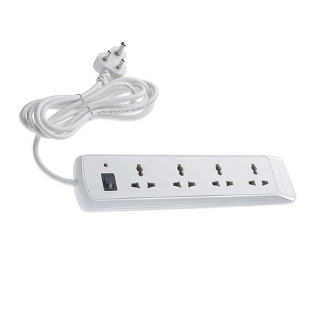 Bajaj 4 Way Spike and Surge Guard, White, 11001