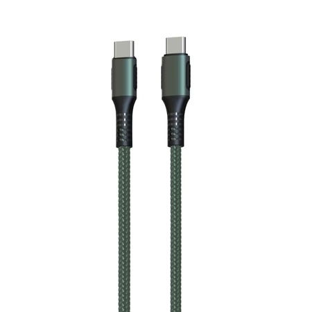 Portronics Konnect Square C Type C to Type C Charging Cable, Green