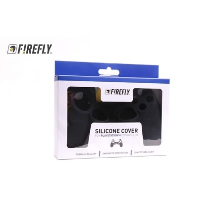 Firefly Silicone Cover for PS4 Controller, Caviar Black
