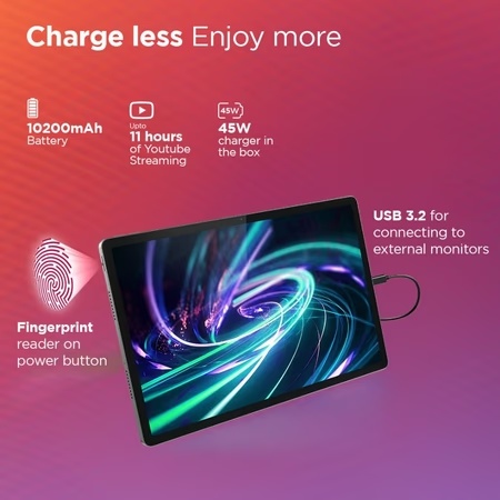 Lenovo Idea Tab Pro 32.25 cm (12.7 inch) WiFi Tablet with Pen, 128 GB, 8 GB RAM, Luna Grey, ZAE40199IN 4 Lenovo Idea Tab Pro 32.25 cm (12.7 inch) WiFi Tablet with Pen, 128 GB, 8 GB RAM, Luna Grey, ZAE40199IN