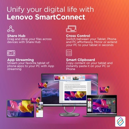 Lenovo Idea Tab Pro 32.25 cm (12.7 inch) WiFi Tablet with Pen, 128 GB, 8 GB RAM, Luna Grey, ZAE40199IN 6 Lenovo Idea Tab Pro 32.25 cm (12.7 inch) WiFi Tablet with Pen, 128 GB, 8 GB RAM, Luna Grey, ZAE40199IN