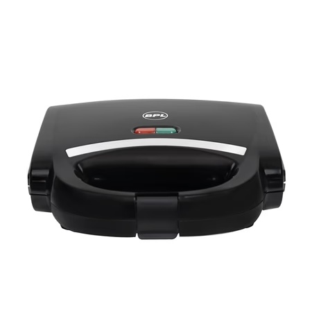 BPL 750W 2-Slice Triangle Sandwich Maker with Non-stick Coating Plate, Cool Touch Handle with Lock, Ready Function LED Indicator, 2 Years Warranty, Black
