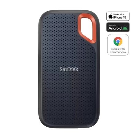 SanDisk 8 TB E61 Extreme Portable External SSD, Black