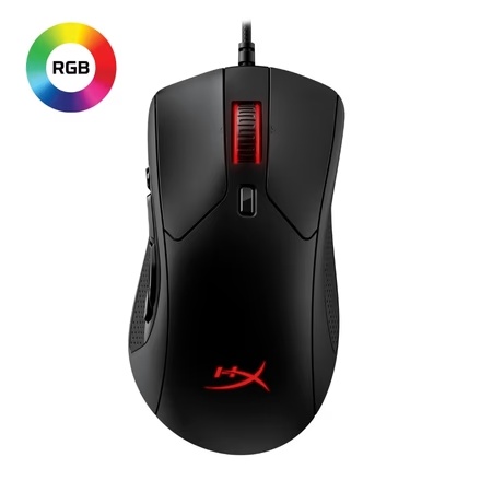 HyperX Pulsefire Raid RGB USB 2.0 Gaming Mouse with Optical DPI Adjustable Omron Switch for Gamers - Black (4P5Q3AA)