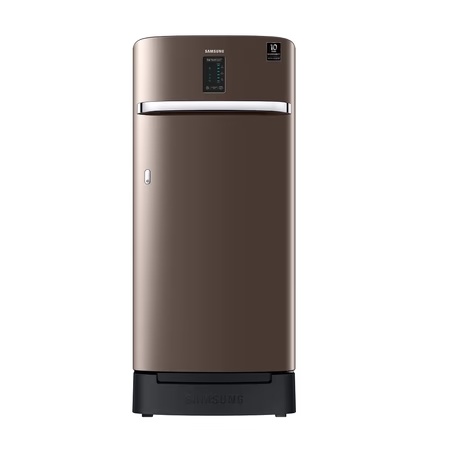 Samsung 198 L 3 Star Inverter Direct Cool Single Door Refrigerator(RR21A2F2YDX LUXE BROWN, Digi Touch Cool 5 in 1, Base Stand with Drawer)