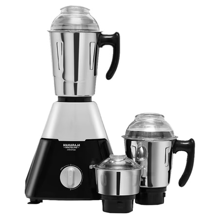Maharaja Whiteline 750 Watts Infinimax DLX Mixer Grinder with Easy lock system