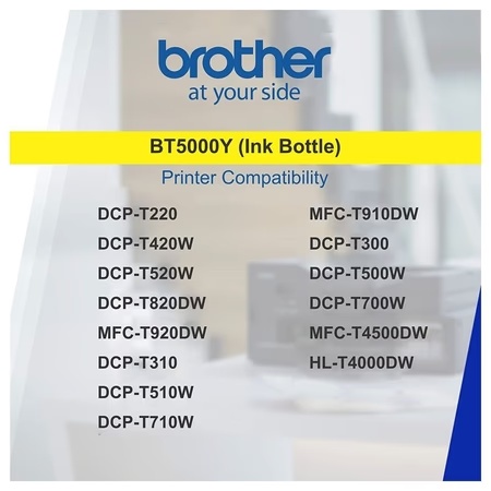 Brother BT5000Y Ink Cartridge, Yellow