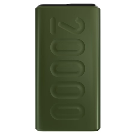 Ambrane Stylo 20000 mAh PowerBank, 20 W Super Fast Charging, 2 USB A ports, 1 Type C port, Quick Charge 3.0, LED Indicator, Two-way Charging, Short-Circuit Protection, Over Current Protection, 12 Layers Advanced Chipset Protection, Green