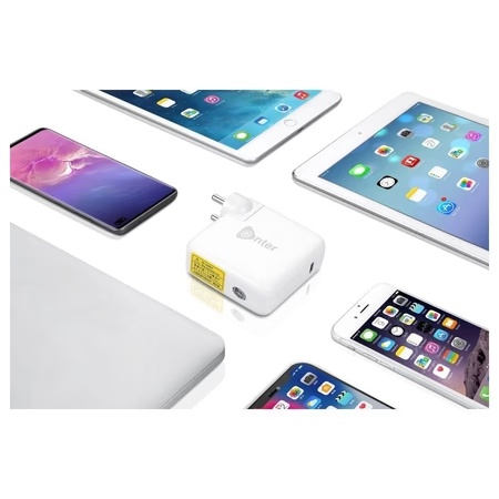 Enter Universal USB-C 61 Watt Laptop Adapter, White 5 Enter Universal USB-C 61 Watt Laptop Adapter, White