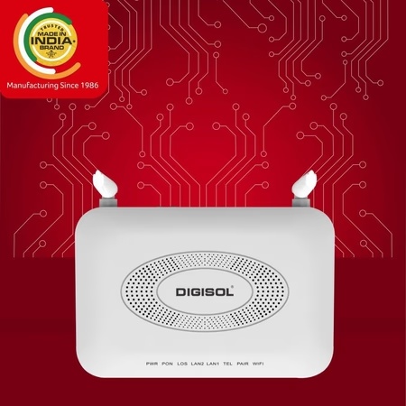 DIGISOL XPON ONU 300Mbps Wireless Router with 1 PON, 1 GE + 1 FE LAN Port & 1 FXS Port