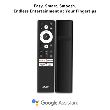 Acer 138.7 cm (55 inch) Super Series 4K UHD Smart QLED Google TV with Android 14 (Black), AR55QDXGU2875AT