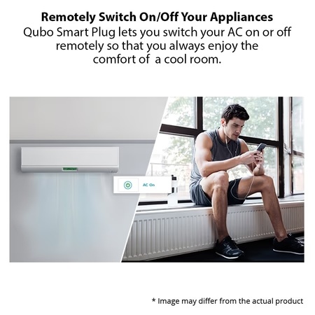 Qubo Smart Plug - 16 Amp Plug, Voice Control with Alexa, ZigBee Enabled