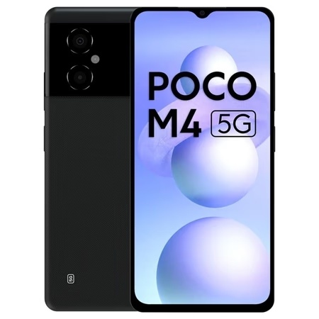 POCO M4 5G 128 GB, 6 GB RAM, Power Black, Mobile Phone