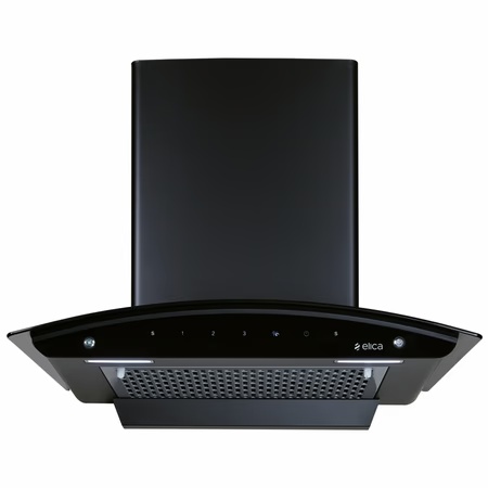 Elica FL 600 Slim Nero Kitchen Hood, Black