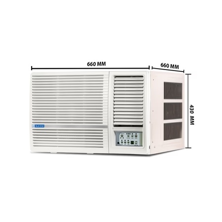 Bluestar 1 Ton 5 Star Window AC, WFA512LL (Copper Condenser, Turbo Mode, Comfort Sleep Mode, Eco Friendly R32 Gas )